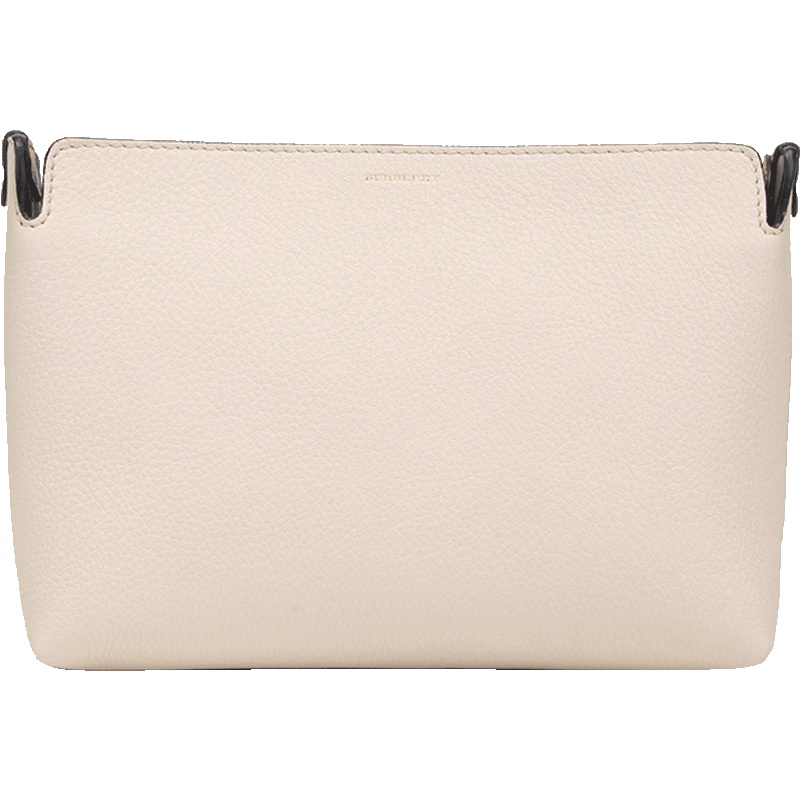 BURBERRY 博柏利 女款皮质中号手拿包