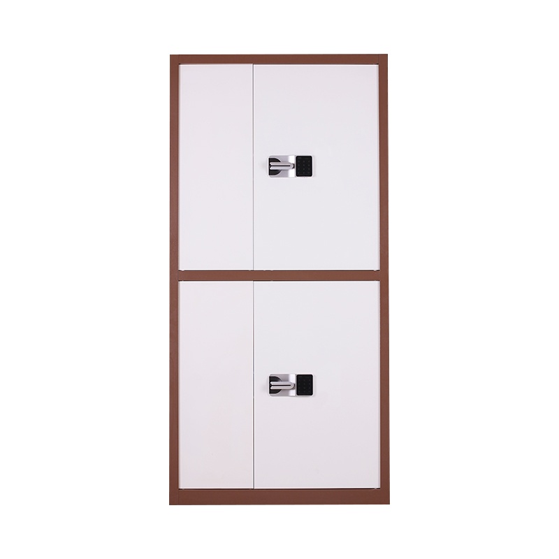 振奥 钢制电子保密柜密码档案柜资料办公柜保密文件铁皮柜 通双节咖白套色国保密码锁内二抽