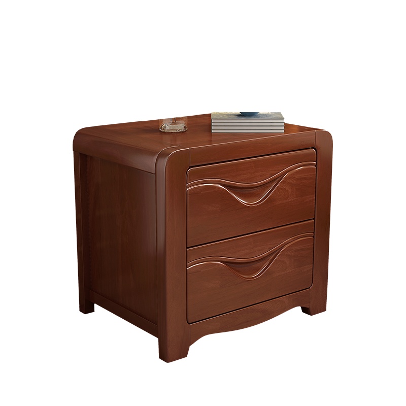 月影梳桐实木床头柜经济型卧室收纳柜小型床边小柜子置物架储物柜