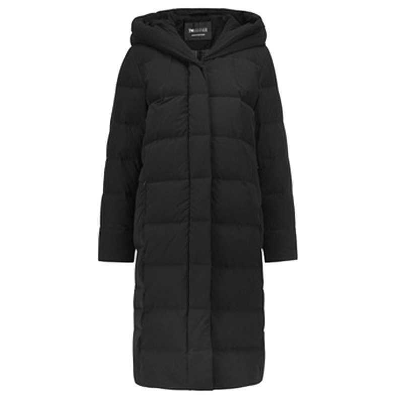 【专柜同款】连帽白鸭绒轻薄羽绒服女中长款2019秋冬季新款韩版时尚长款棉外套709D8016