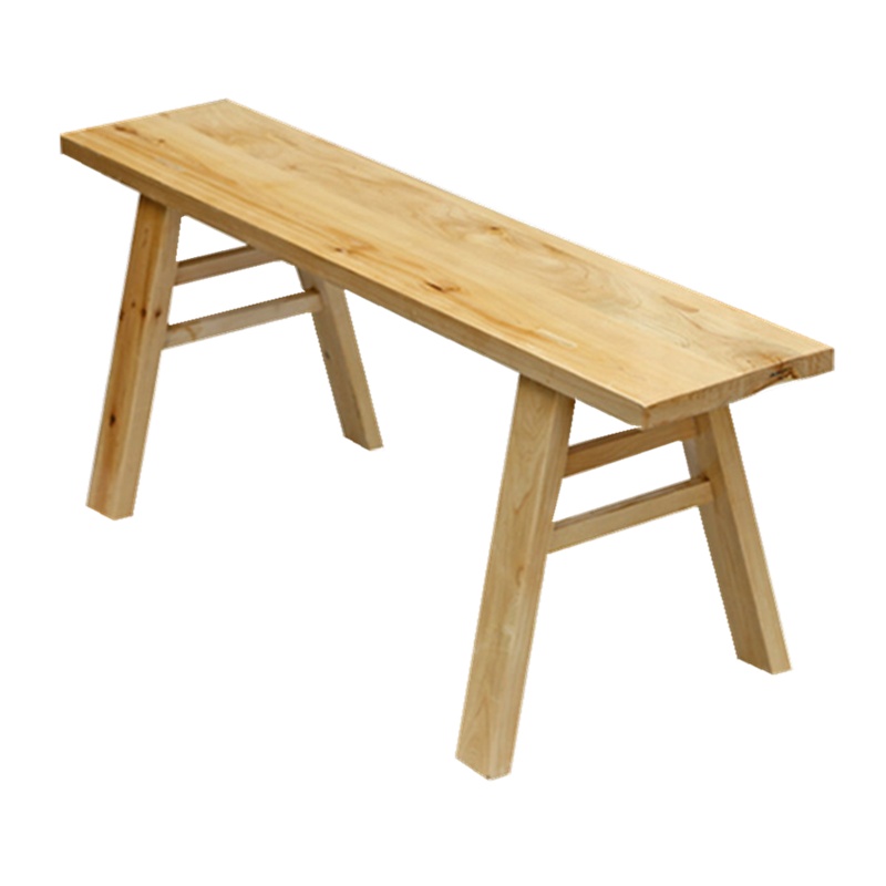 周鼎皖实木长条凳长凳条凳大板凳(原木色98*42*21厘米)