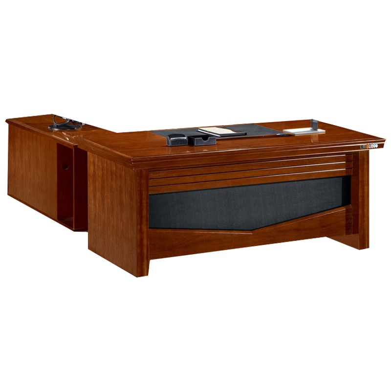 鑫金虎 老板桌简约现代大班台总裁桌总经理桌椅活动柜办公桌组合套餐办公家具(桌椅活动柜侧柜)