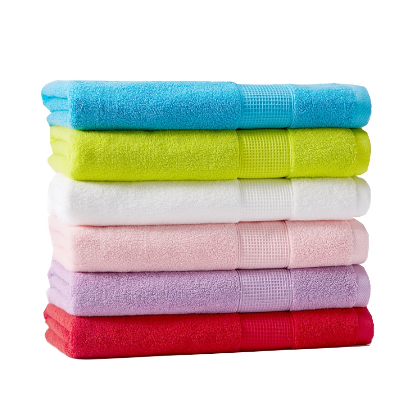 洁丽雅 6724 纯棉蜂巢锻档纯色加厚强吸水浴巾 140*70 (单位:件)