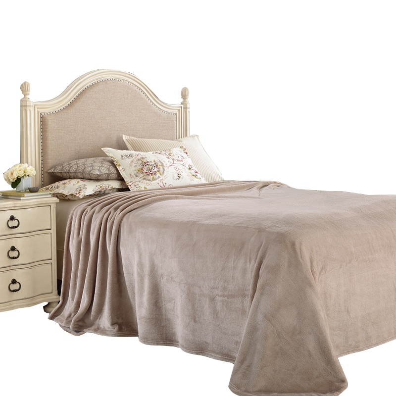 凯诗风尚(CHARSON)毛毯 苏宁自营 办公室午睡空调毯子秋冬保暖盖毯单人双人床单法兰绒加厚保暖毯子