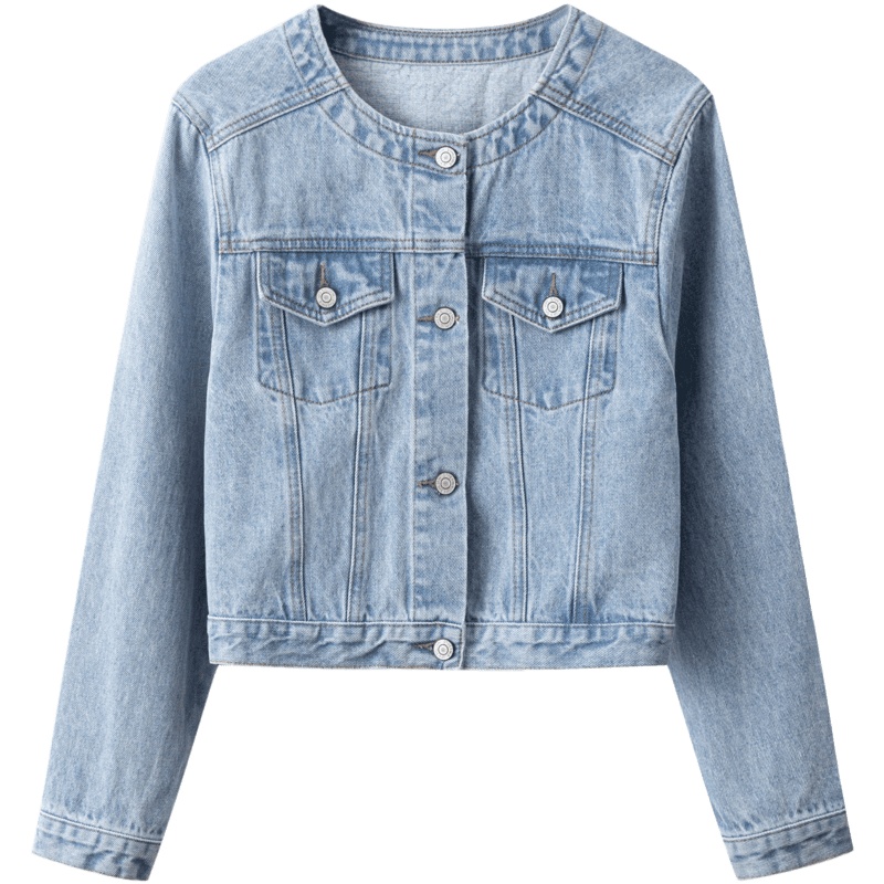 OtherMix减龄牛仔短外套橙IP联名2021年新款初春季小个子上衣女潮