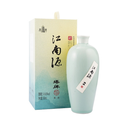 [新品]塔牌 绍兴黄酒 500ml江南源单瓶装 半干型糯米黄酒 无焦糖色