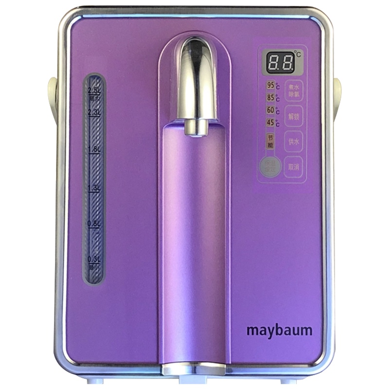 德国五月树(maybaum)电热水瓶A5266紫色 微电脑智能保温电热水壶 玻璃内胆除氯快速沸腾电动出水 2.5L