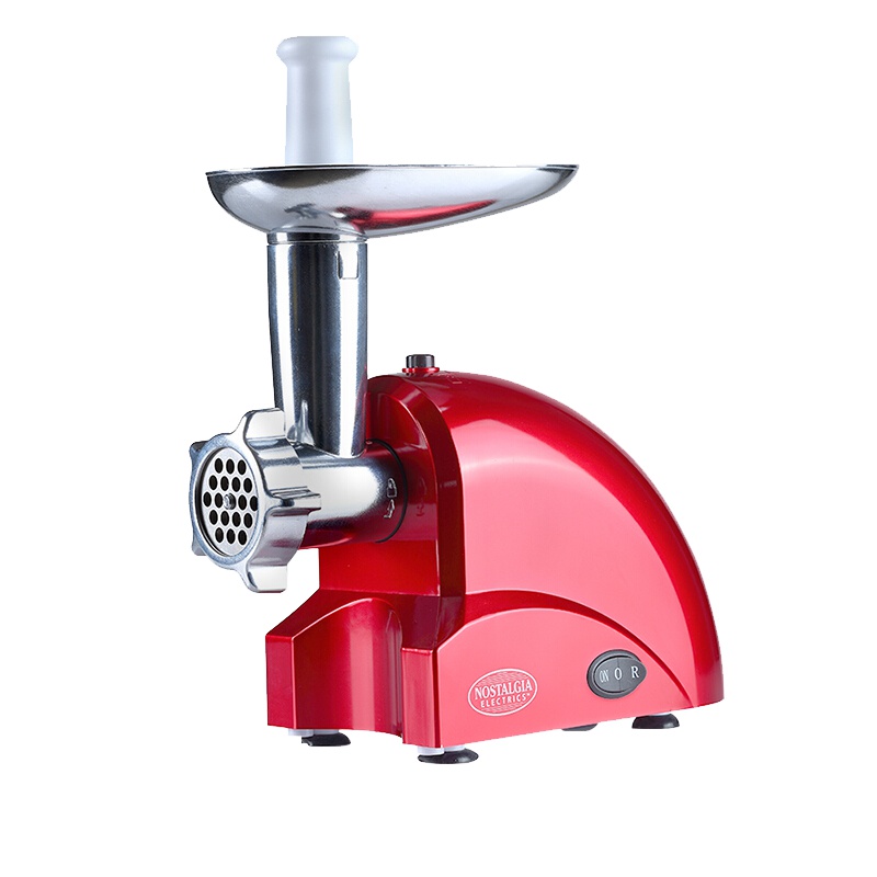 诺思得其 (Nostalgia Electrics)绞肉机 MG3RR家用商用电动搅肉机 多功能搅拌机绞馅机 料理机红色