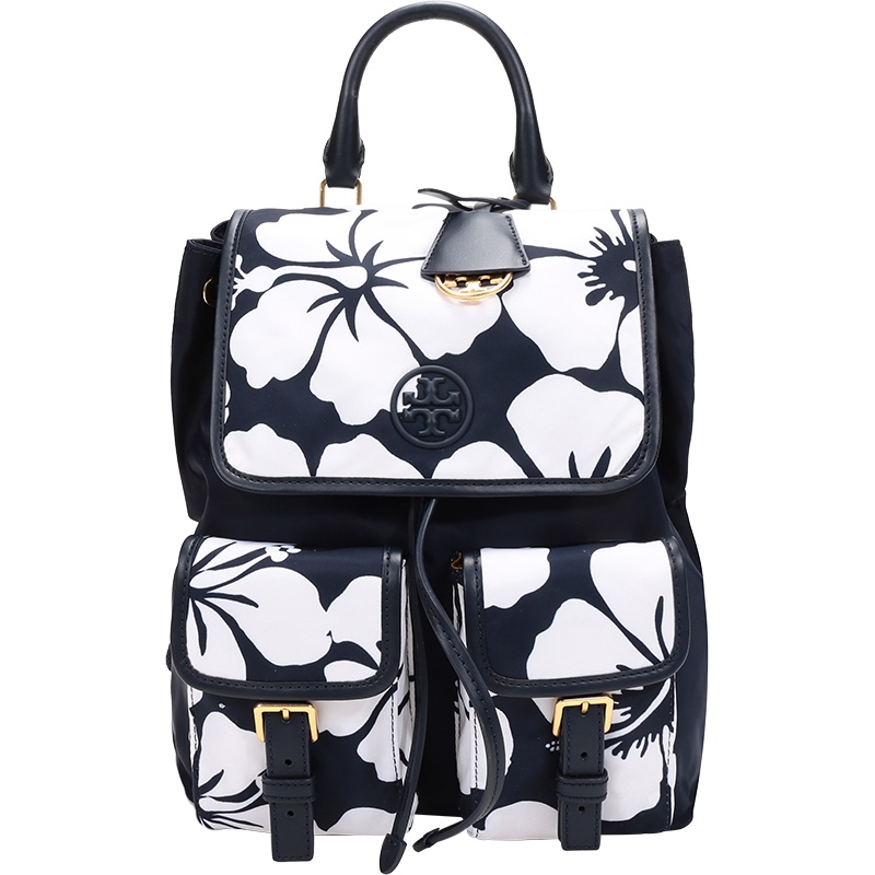 TORY BURCH 托里·伯奇 奢侈品 TB女包 PERRY系列 织物双肩背包手提包中号 71902