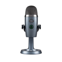 罗技(Logitech)Blue Yeti Nano 小雪怪 USB麦克风专业数字电容话筒 电脑主播直播K歌录音 魅影灰