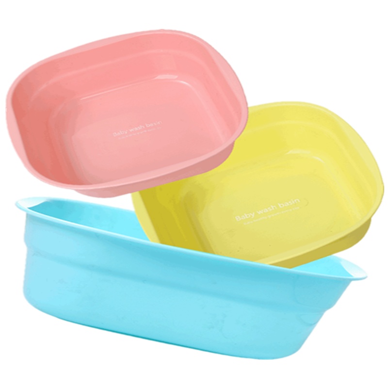 3个装婴儿洗脸盆新生儿用品洗屁屁股儿童塑料PP盆家用宝宝小盆子