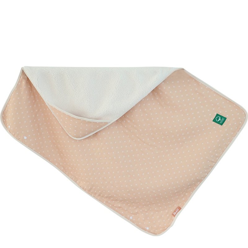 Faroro日本新生儿抱被冬季婴儿包被羊羔绒毯加绒款被子襁褓巾宝宝用品