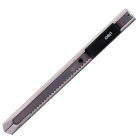 得力(deli)2058金属小号美工刀自动锁裁纸刀 银色5把装(七包服务)