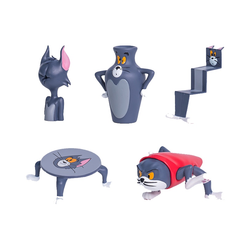 梦幻工场 手办动漫玩具盲盒 一弹猫和老鼠手办玩具随机1款盲盒 汤姆猫杰瑞单款公仔模型摆件玩具