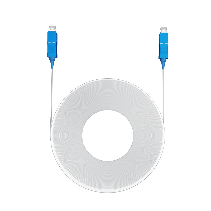 千天(QANTOP)隐形光纤尾纤跳线光纤跳线室内单模单芯SC隐形光纤线透明皮线跳线光缆10米QT-YXGL002