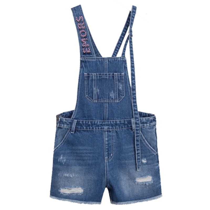 N【专柜同款】拉夏贝尔旗下品牌7M新款休闲百搭显瘦宽松不对称休闲背带裤70010359