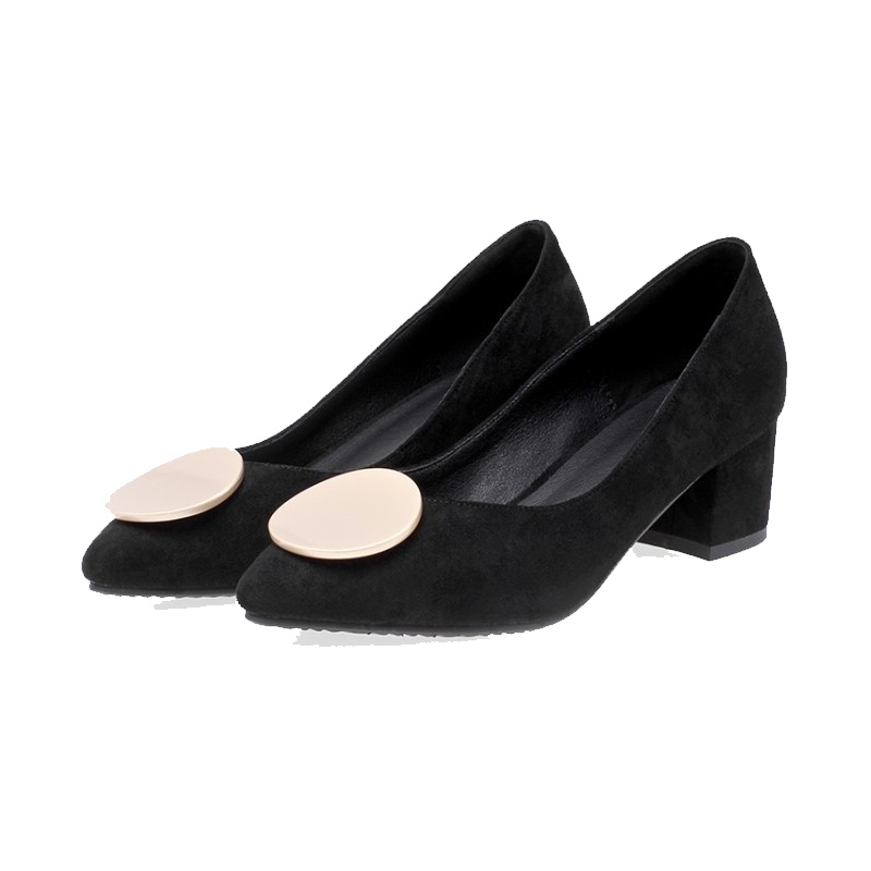 Tiauny 法式复古单鞋女中跟仙女鞋温柔鞋粗跟新款百搭少女学生高跟女鞋子Y1--1