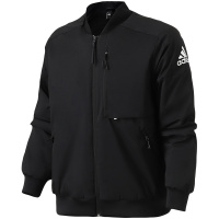 【自营】adidas男装外套夹克飞行领休闲运动服DX7192 L DX7192黑色