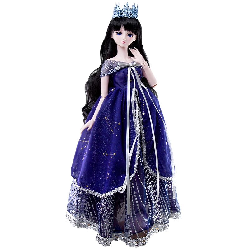 叶罗丽娃娃精灵梦卡通公主夜萝莉仙子DIY梦幻套装改装女孩换装玩具叶罗丽仙子-星夜公主60CM