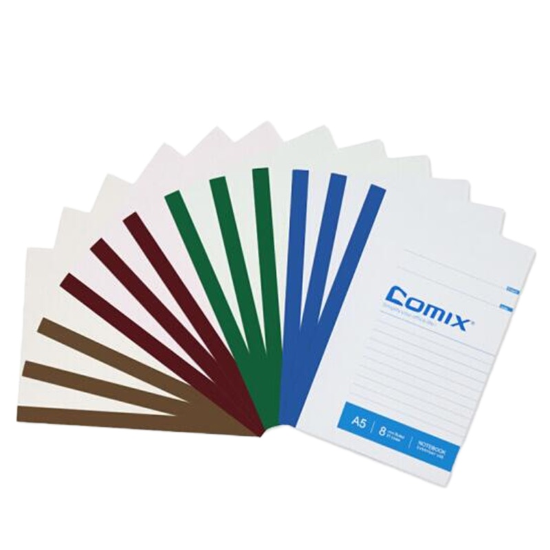 齐心(Comix)12本混色装A5 40页 软抄本/无线笔记本子 C4503 Q2