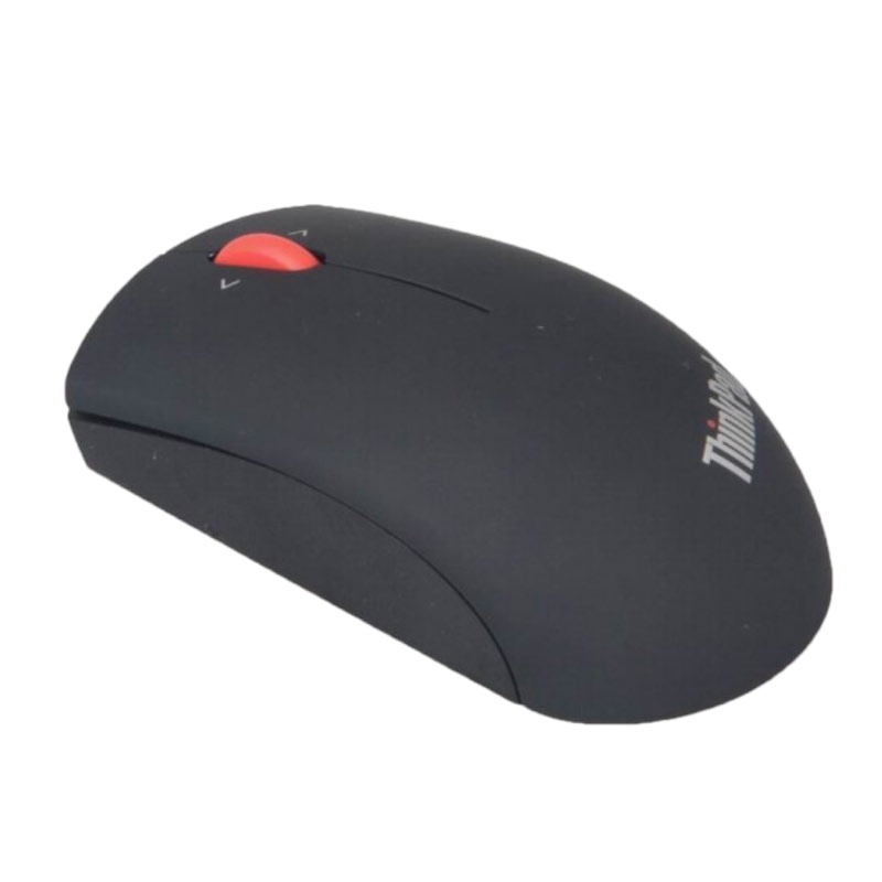 联想 ThinkPad 小黑鼠 蓝光鼠标 商务办公平板家用台式笔记本电脑通用 无线鼠标 (磨砂黑)