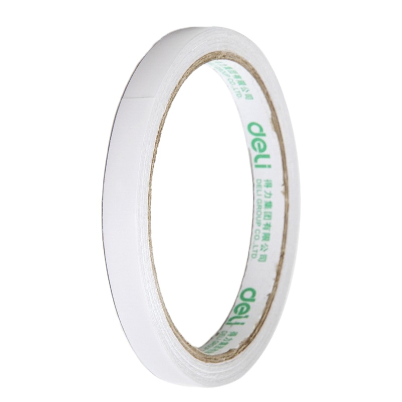 得力(deli)高粘性棉纸双面胶带 9mm*10y 32卷装