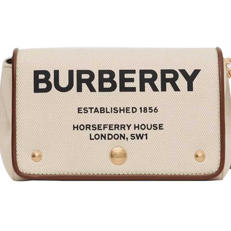 预订 20新款 BURBERRY Horseferry 帆布 斜挎包8026608