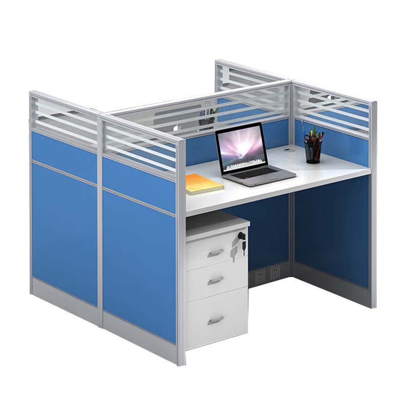 创世人 办公家具职员办公桌员工屏风工位桌简约现代2人位电脑桌