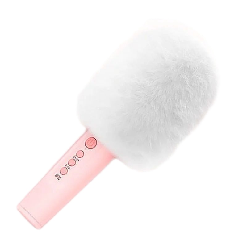 索爱mc8话筒音响一体麦克风手机无线蓝牙适用唱吧全民k歌神器家用唱歌儿童电视家庭ktv卡拉OK专用宝声卡直播[毛绒套装]