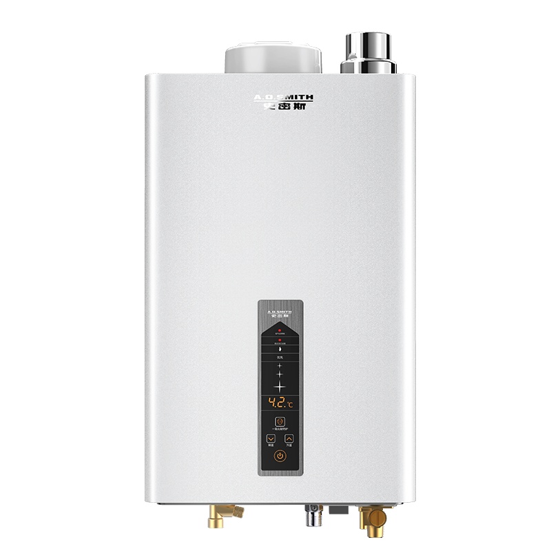 AO史密斯(A.O.Smith)16升燃气快速热水器JSQ33-HS-CWX家用恒温趋势新品自营 天燃气 灰色静音防CO
