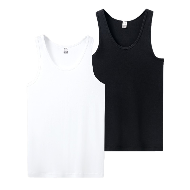 三枪 男舒肤棉罗纹弹力背心 30603A1