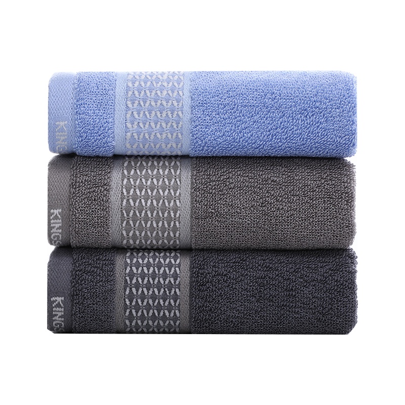 [3条装]金号毛巾家用纯棉柔软吸水洗脸巾成人男女洗澡洗脸毛巾面巾