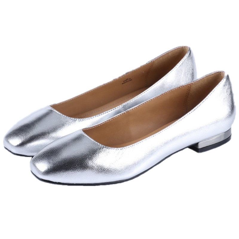 Pretty NANA/联胜美M68314A羊皮小方头低跟方根女鞋