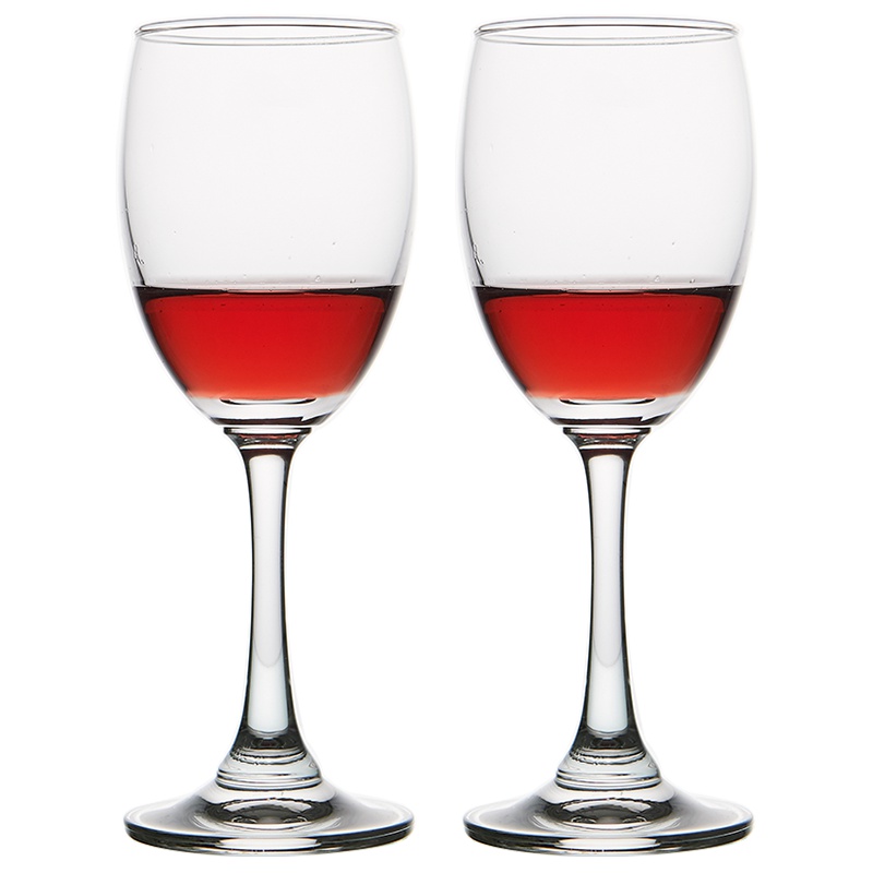 Ocean进口无铅玻璃葡萄酒酒杯红酒杯家用高脚杯200ML2只