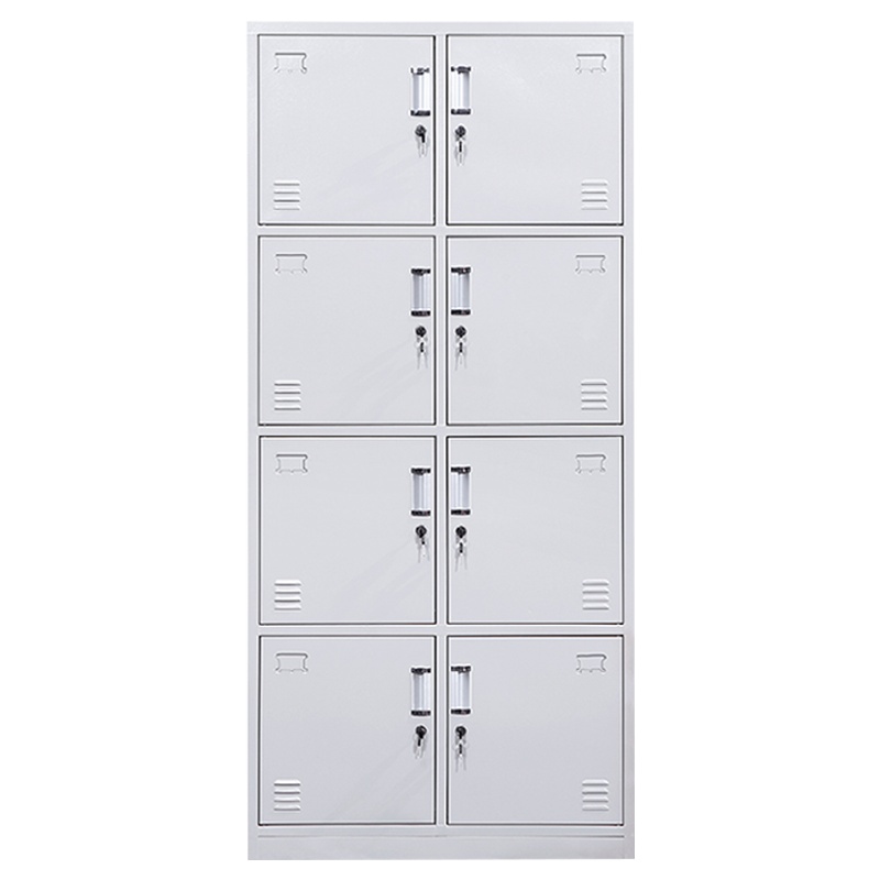 三圣 办公家具加厚八门铁皮更衣柜 员工储物柜 多门存包柜 鞋柜 其他金属带锁更衣柜多功能