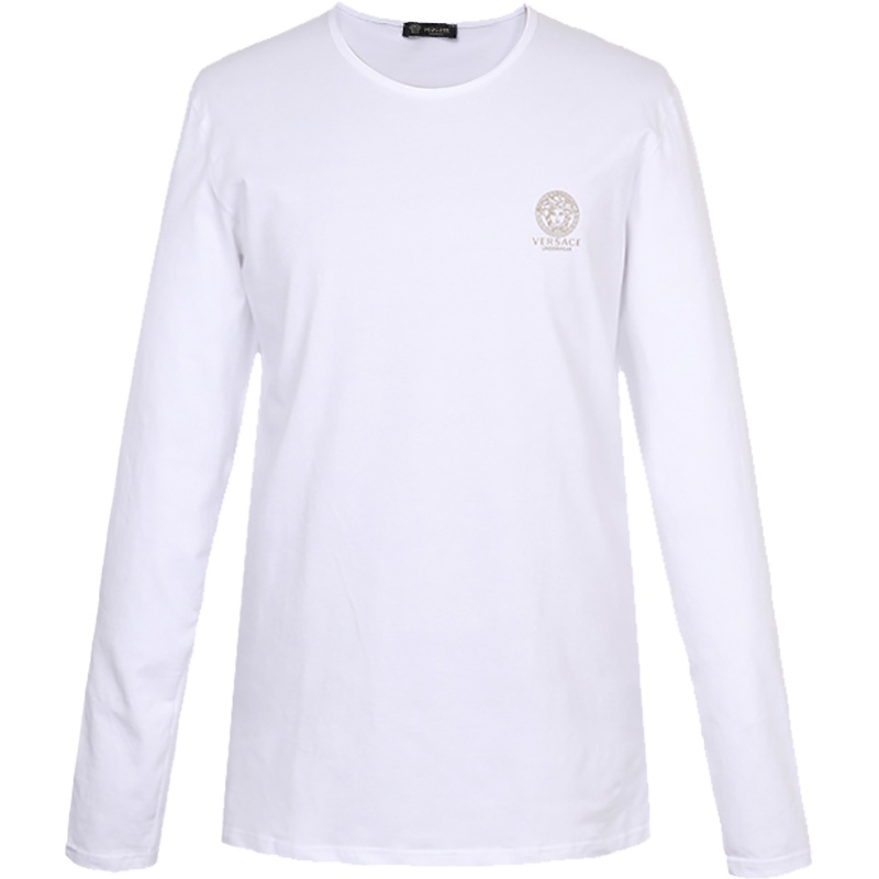 Versace 范思哲 奢侈品 男士棉质薄款圆领长袖T恤衫 AUU01007 A232741