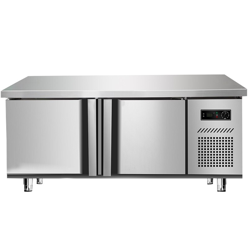 德玛仕商用不锈钢冷藏柜操作台 冷柜冷冻保鲜工作台奶茶店冰箱 工作台全冷冻 TDC-15A-1.5x0.6x0.8