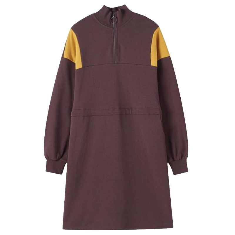 【专柜同款】冬季港风打底连衣裙女士2019韩版秋冬新款长袖宽松加厚bf学生内搭20013936