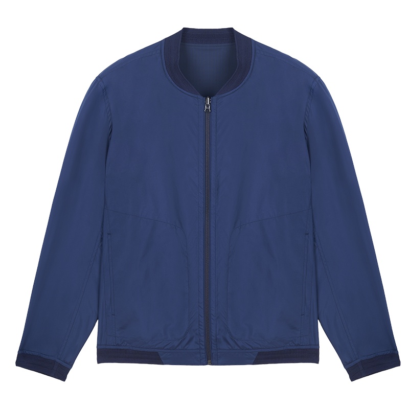 鄂尔多斯 | ERDOS[两面穿]春夏纯色波点立领男式夹克