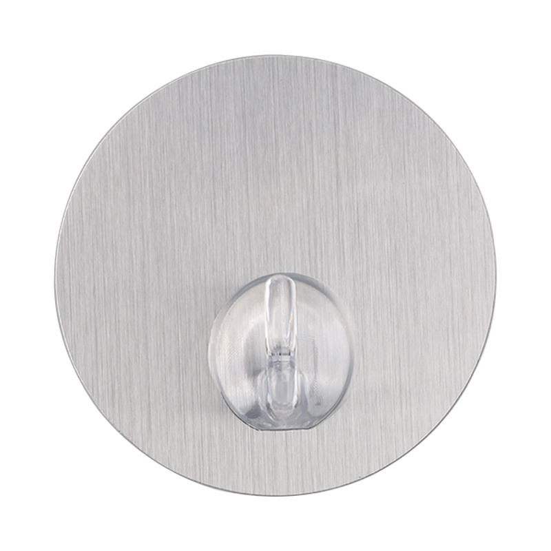 茶花强力粘胶挂钩家用无痕卡通可爱墙壁粘钩墙上承重迷你宿舍钩子 [尚品无痕单钩(银色)]