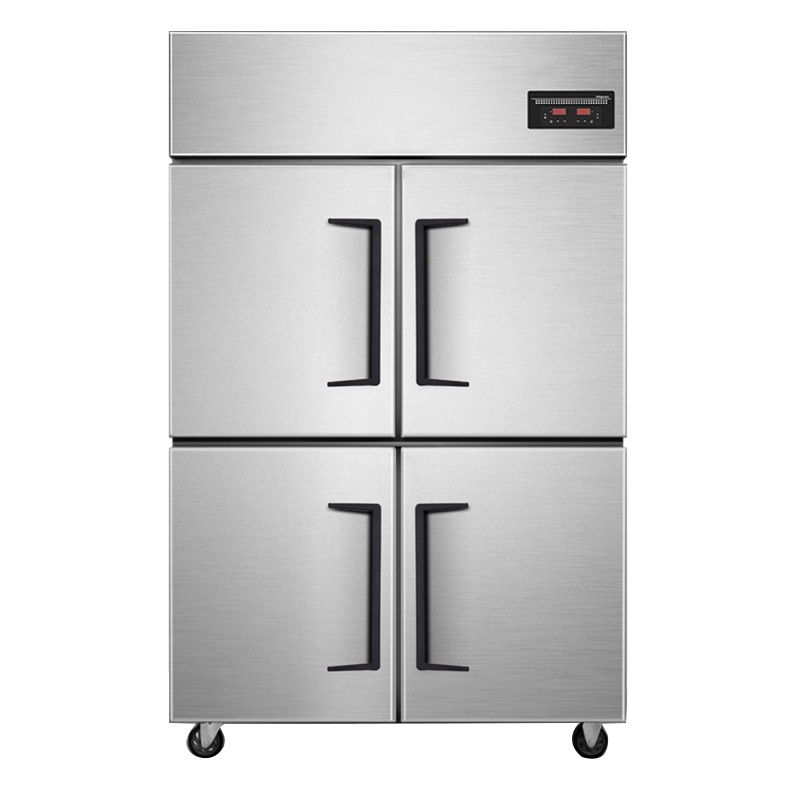 乐创 (lecon)商用四门冰柜 立式厨房髙身雪冷藏冷冻保鲜高柜 双压缩机冰箱 冷藏LC-J-SM01