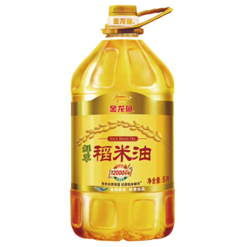 金龙鱼 食用油 鲜萃稻米油5L 富含12000ppm谷维素