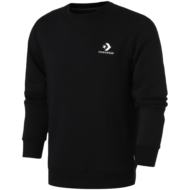CONVERSE匡威男装卫衣宽松圆领针织休闲套头衫10008816 L 10008816-A01黑色
