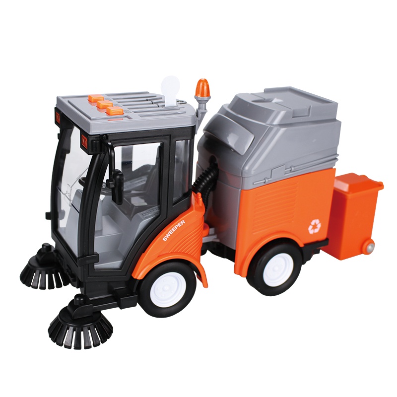 小猪巴比儿童玩具车男孩女孩仿真音乐故事惯性扫地车