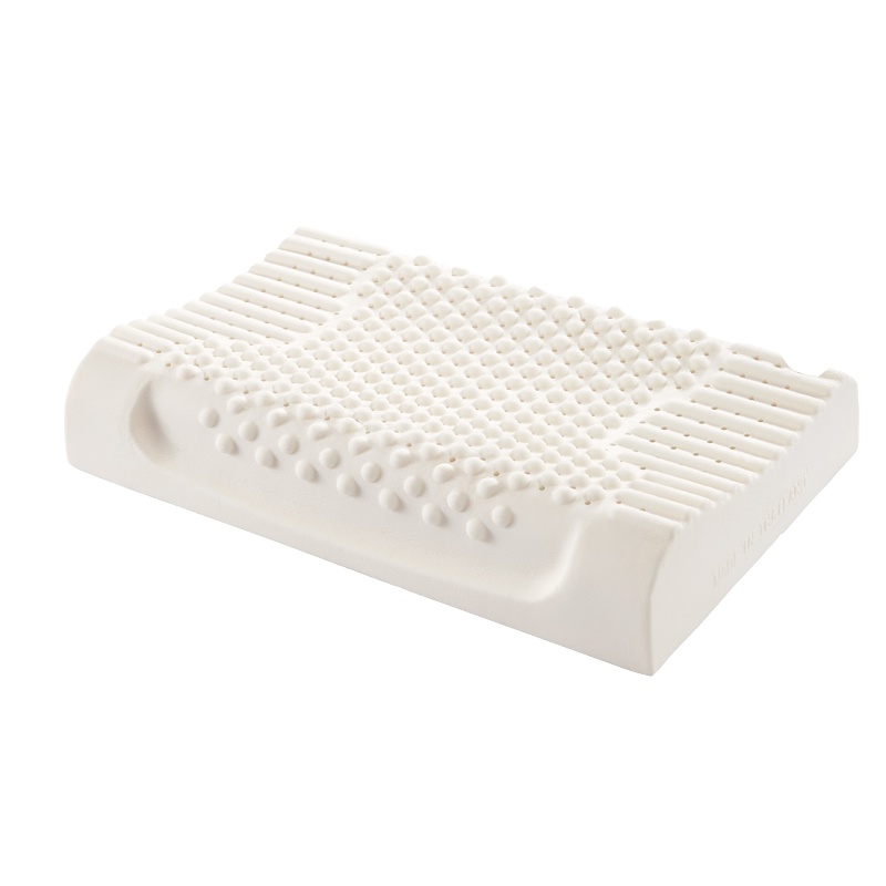 睡眠博士（AiSleep）枕芯 释压按摩进口乳胶枕 泰国乳胶枕头 护颈枕 单人枕芯