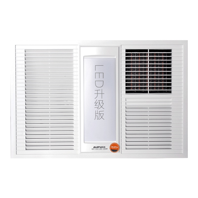 奥普(AUPU)超薄纯平浴霸E101 集成吊顶式风暖型浴霸 取暖照明吹风换气多功能四合一 浴室卫生间家洗澡用暖风机暖霸
