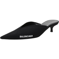 BALENCIAGA 巴黎世家 女士织物尖头穆勒鞋拖鞋 628605 W1802