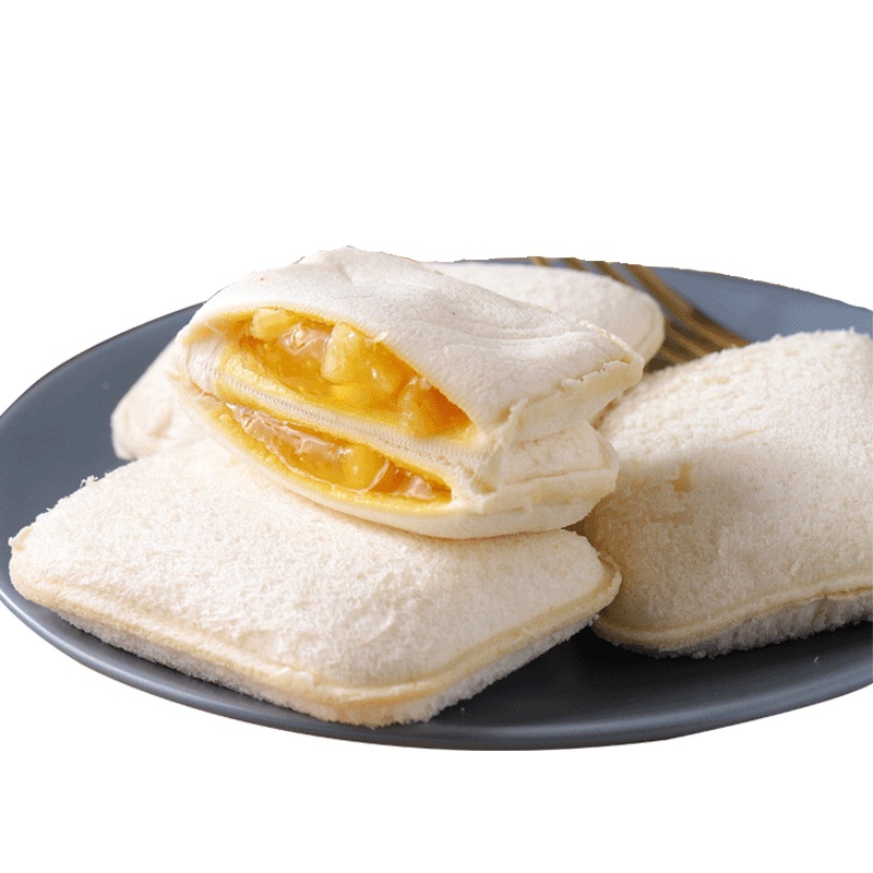 兰象岩菠萝果粒夹心口袋面包500g休闲面包