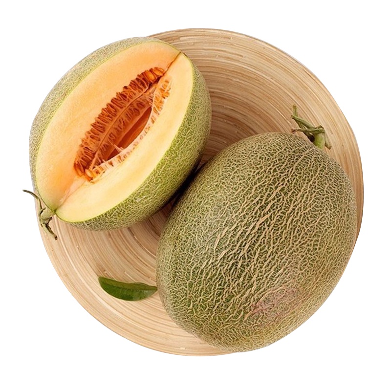 新疆西周蜜哈密瓜2个装带箱7-8斤 脆甜多汁