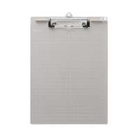 齐心文具 A724 A4 竖式平板夹 记事夹 写字板夹 垫板文件夹 板夹 灰色